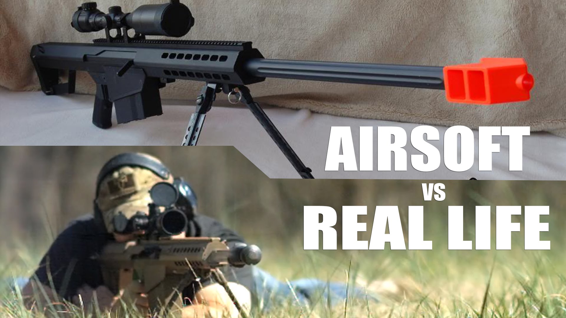 Barrett M107A1 vs Airsoft