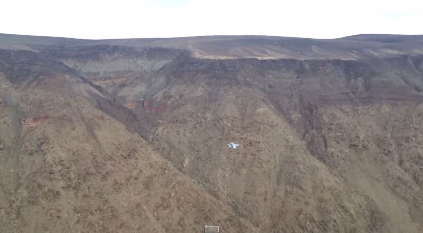 F-18 Fighter Jet Canyon Fly By