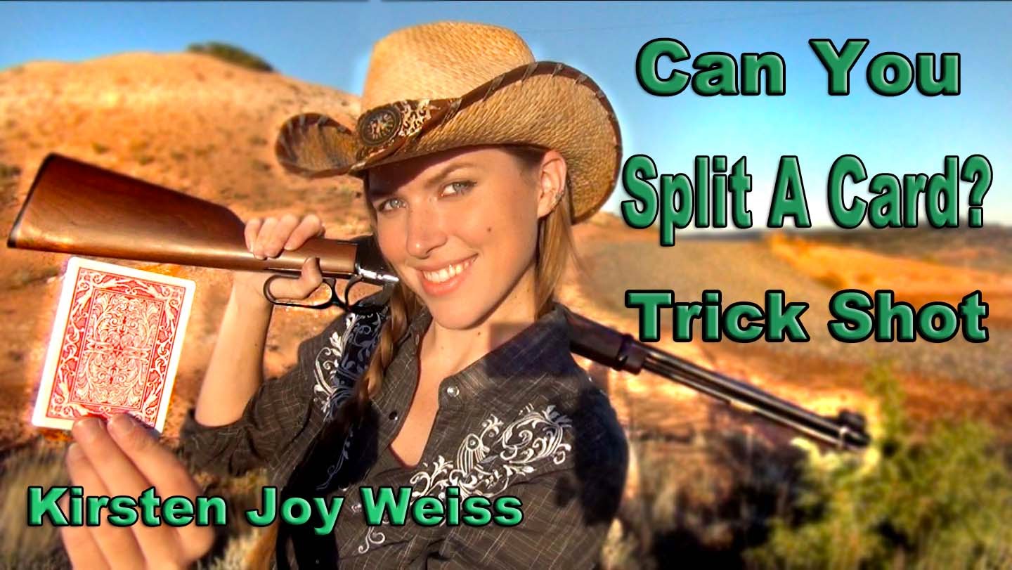 Kirsten Joy Weiss Card Splitting Trick Shot