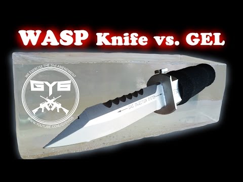 WASP Injection Knife vs Ballistic Gel