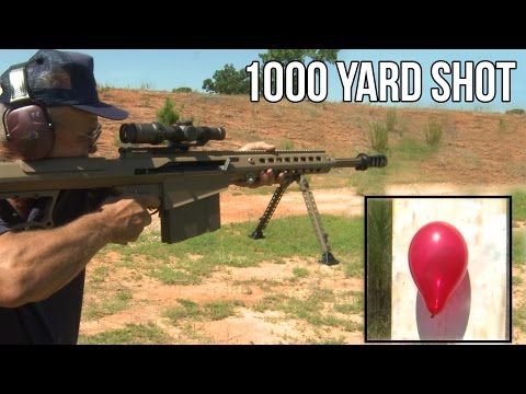 Barrett M107A1 50 Cal Quick Scope at 1000 Yards