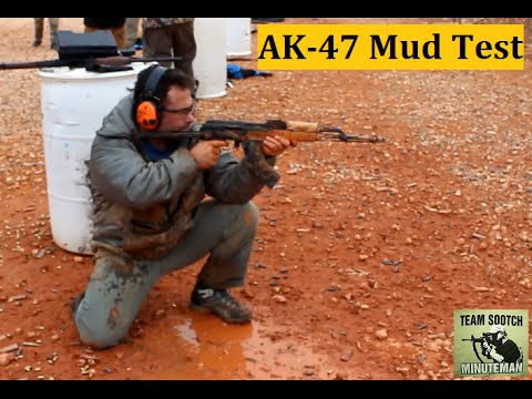 AK-47 Rifle Mud Test