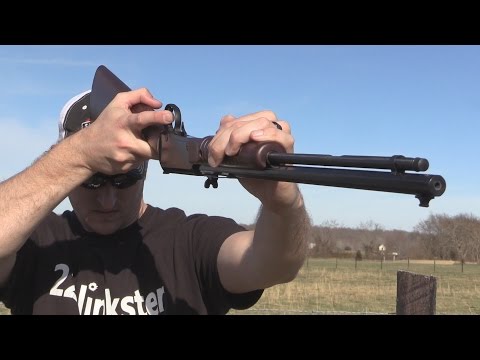 Henry Pump Action Octagon Rifle Trick Shot