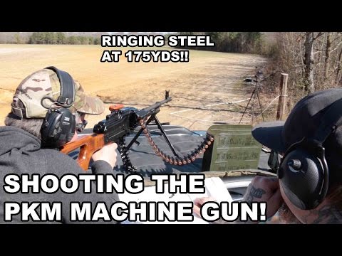 PKM Machine Gun Range Demo