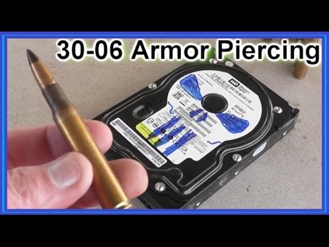 Armor Piercing 30-06 Ammunition vs Hard Drives