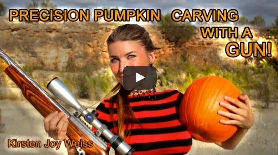 22LR Rifle Pumpkin Carving