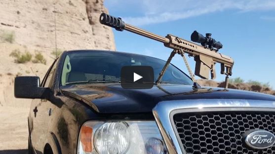 Barrett M82A1 vs Truck Windshield