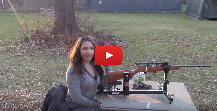 Julia Tests the P3 Ultimate Shooting Rest with Gun Vise Attachment