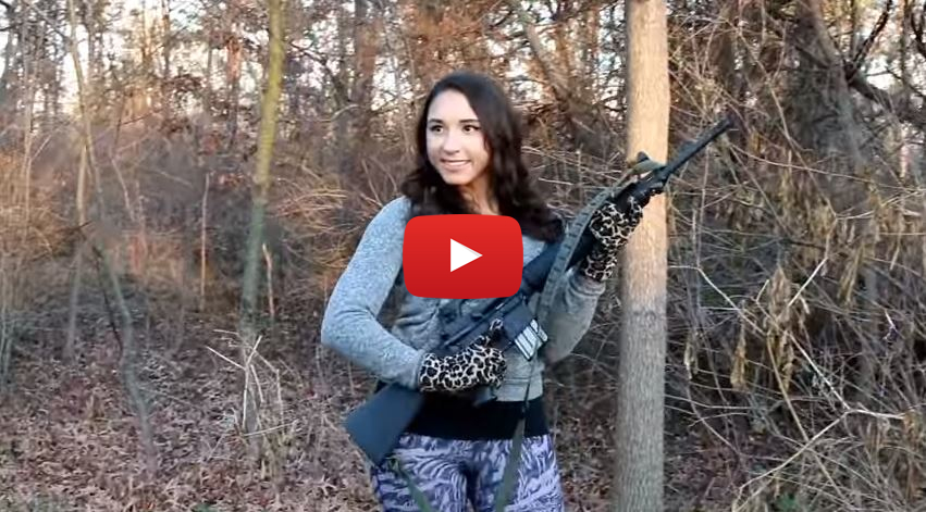 Julias Photo Shoot with the Colt AR-15A2 H-BAR