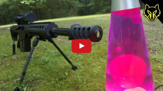 Barrett M82A1 50 Cal vs Lava Lamp