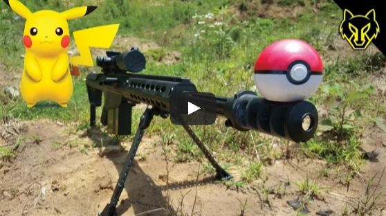 Barrett M82A1 50 BMG vs Pokemon