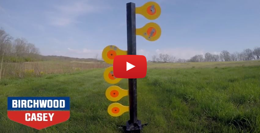 Birchwood Casey AR500 Dueling Tree Target for Centerfire Handguns