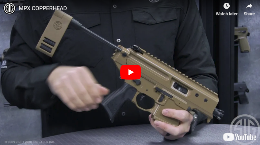 Sig Sauer Introduces the Sig MPX Copperhead